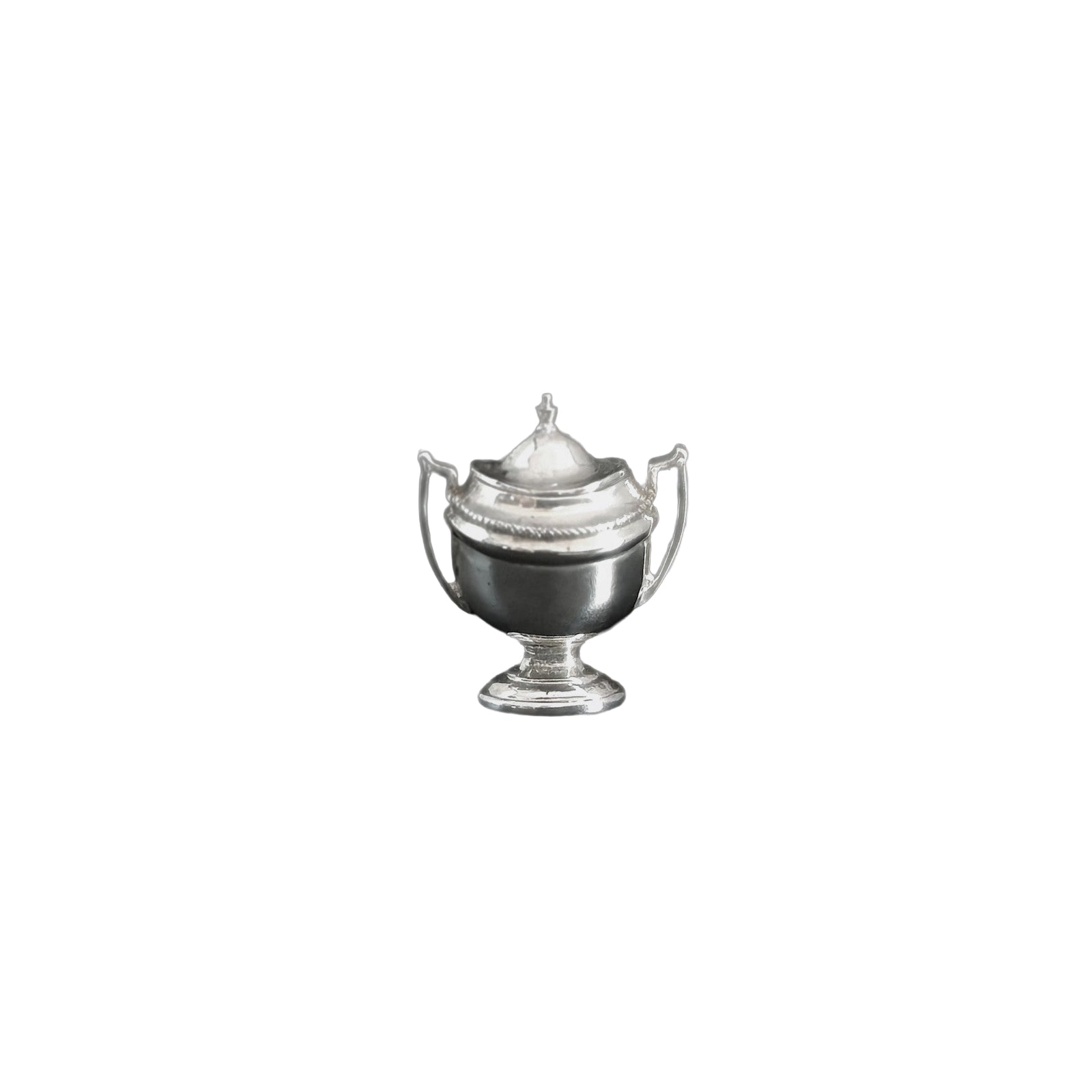Sterling Silver Lidded Sugar Bowl by Peter Acquisto IGMA Miniature Dollhouse