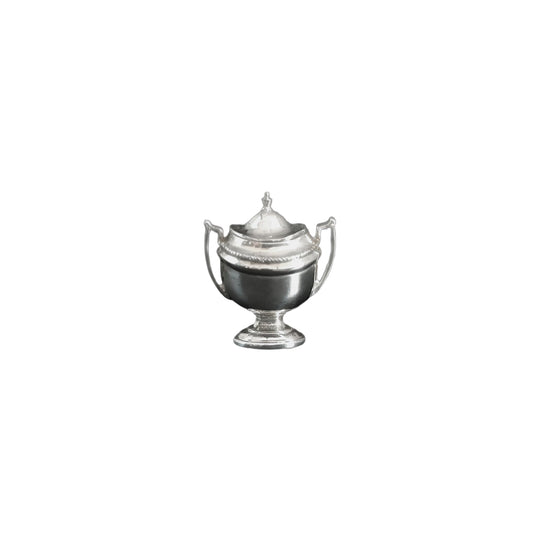 Sterling Silver Lidded Sugar Bowl by Peter Acquisto IGMA Miniature Dollhouse