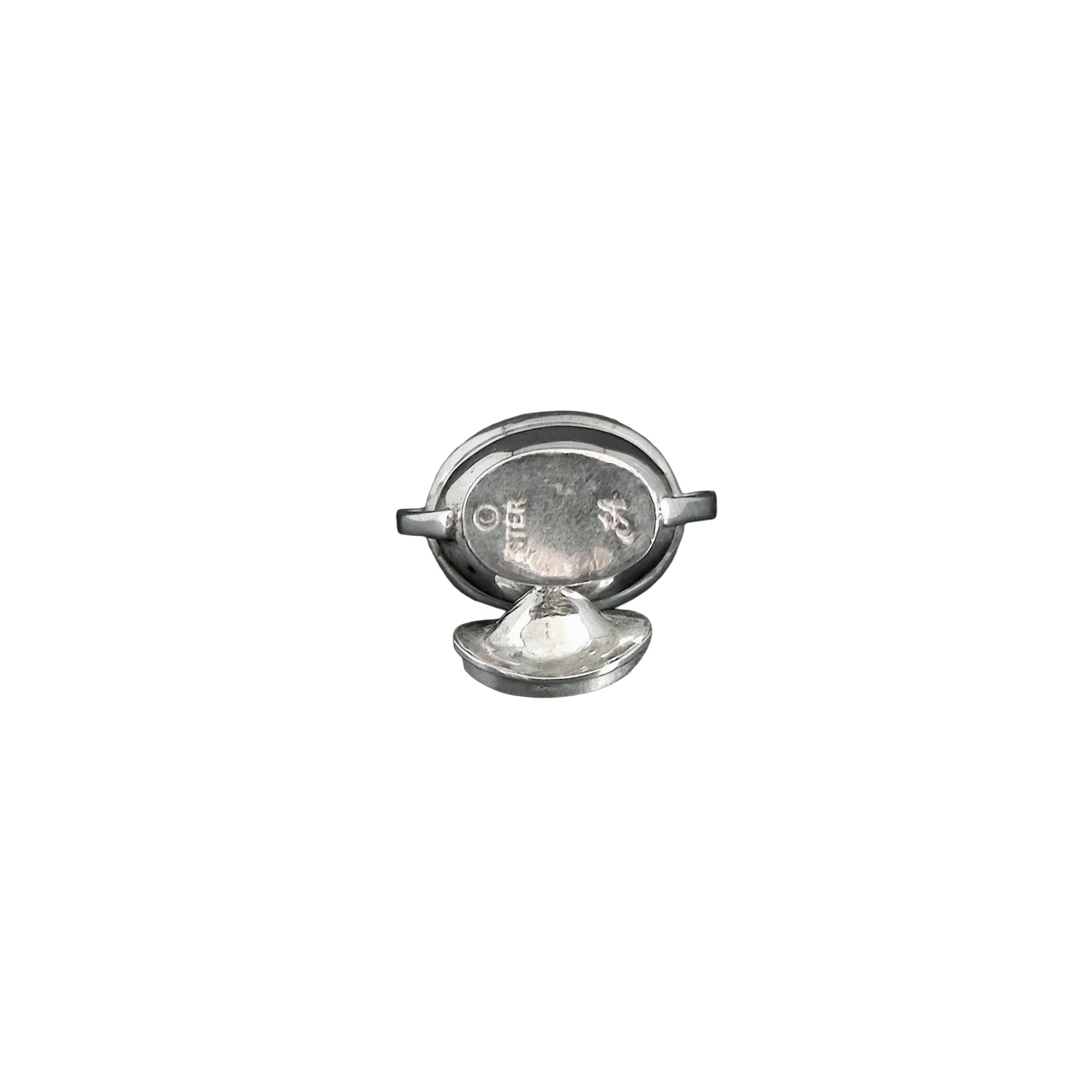 Sterling Silver Lidded Sugar Bowl by Peter Acquisto IGMA Miniature Dollhouse