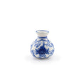 Load image into Gallery viewer, Miniature Dollhouse Hand Painted Blue White Porcelain Lotus Vase Ming Style OOAK
