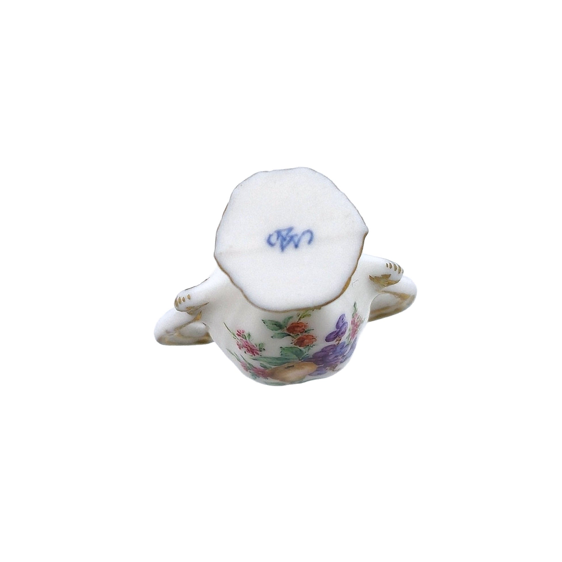 Hand Painted Orchard Fruit Porcelain Amphora Vase by Miyuki Nagashima IGMA Artisan