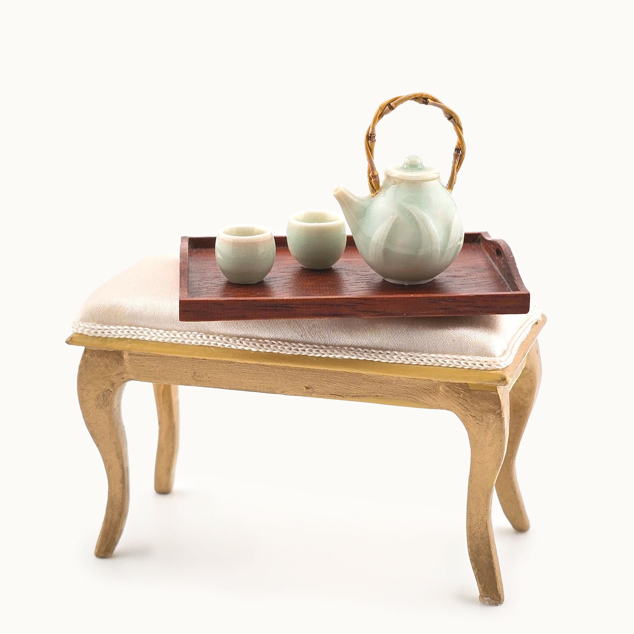Celadon Chinese Teapot Set & Serving Tray IGMA Troy Schmidt Porcelain