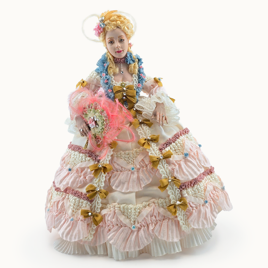 Lady Pompadour Blonde 17th C. Doll Original Marcia Backstrom Sculpted Clay