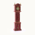Load image into Gallery viewer, Pollie Simpson Gilt Red Hand Painted Chinese Asian Oriental Chinoiserie Grandfather Clock 1979

