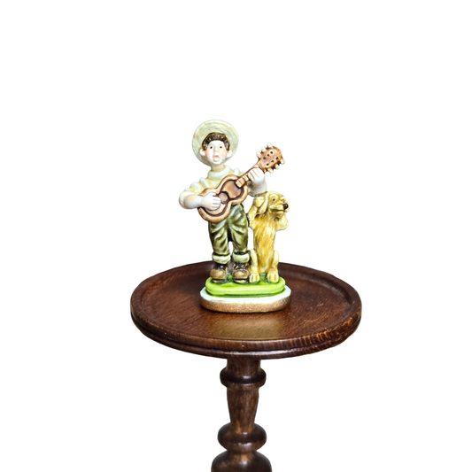 Randall Zadar In Need of Lessons Retired Bronze Micro Miniature 2002 Boy & Banjo #70