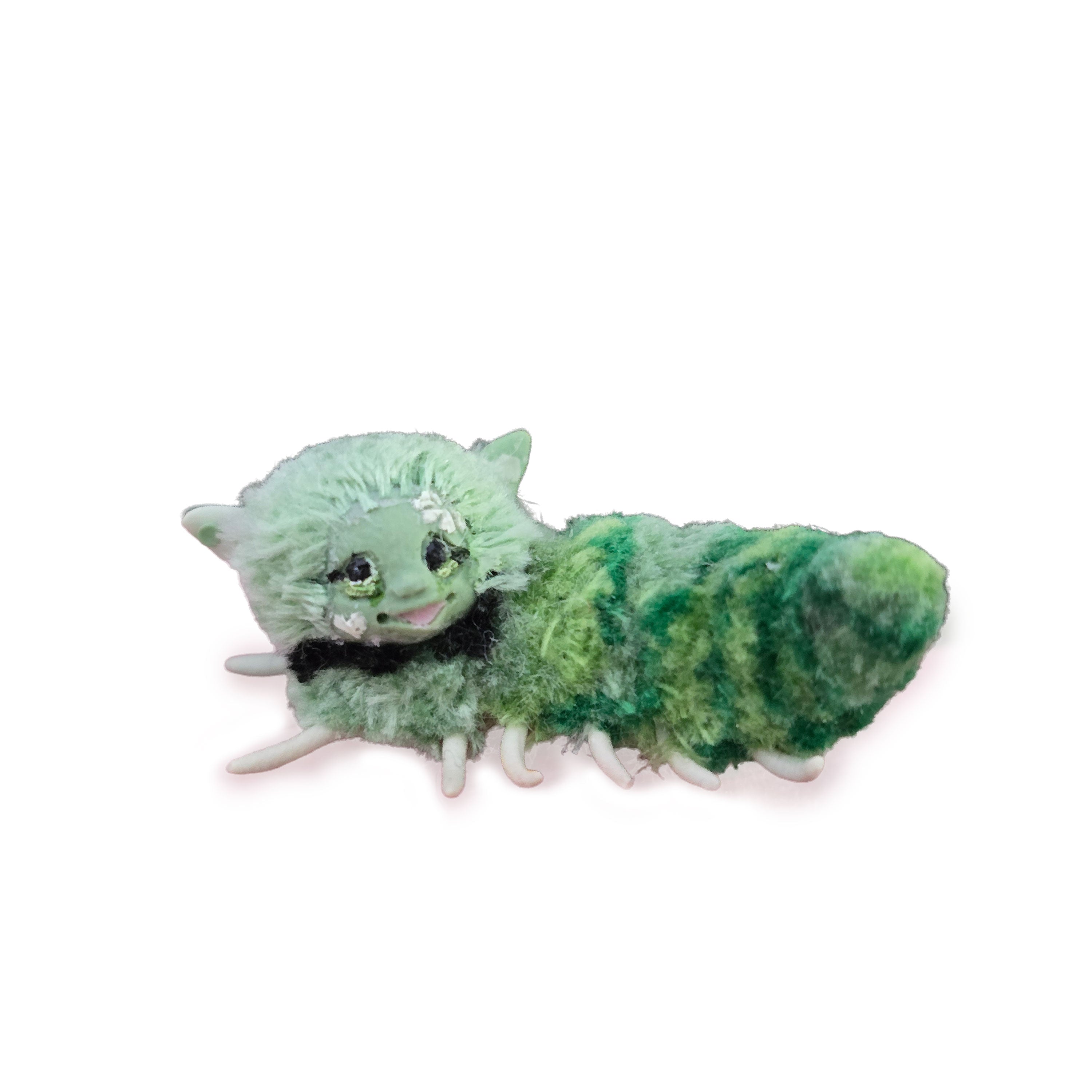 Aleah Klay Green Caterpillar OOAK Miniature 2015
